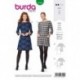 Patron Burda 6149 Robe de 34 à 44