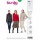 Patron Burda 6156 Veste/gilet de 34 à 44