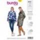 Patron Burda 6167 Manteau/veste Matelasse 34/44