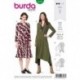 Patron Burda 6176 Robe Avec Perement de 34 A 44