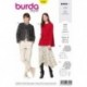 Patron Burda 6182 Veste Empiecement 34/44