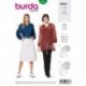 Patron Burda 6187 Blouse de 34 à 44