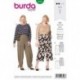 Patron Burda 6193 Pantalon Ceinture de 44 à 54