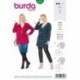 Patron Burda 6197 Tunique/tee-shirt 44/54