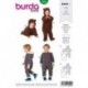 Patron Burda 9294 Kids Combinaison Zippée 56/98