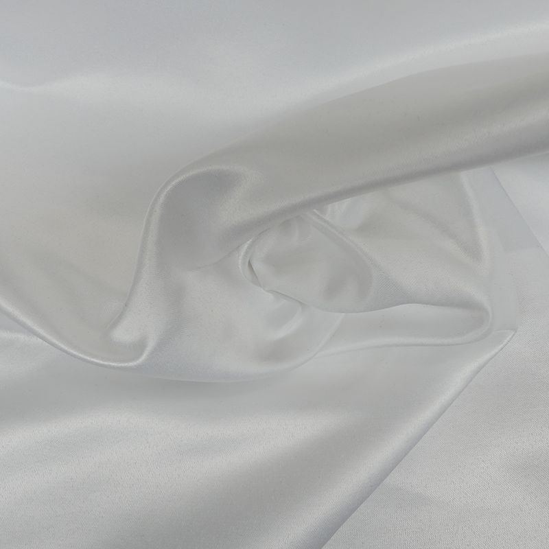 Tissu Satin Mariee Gloss Blanc