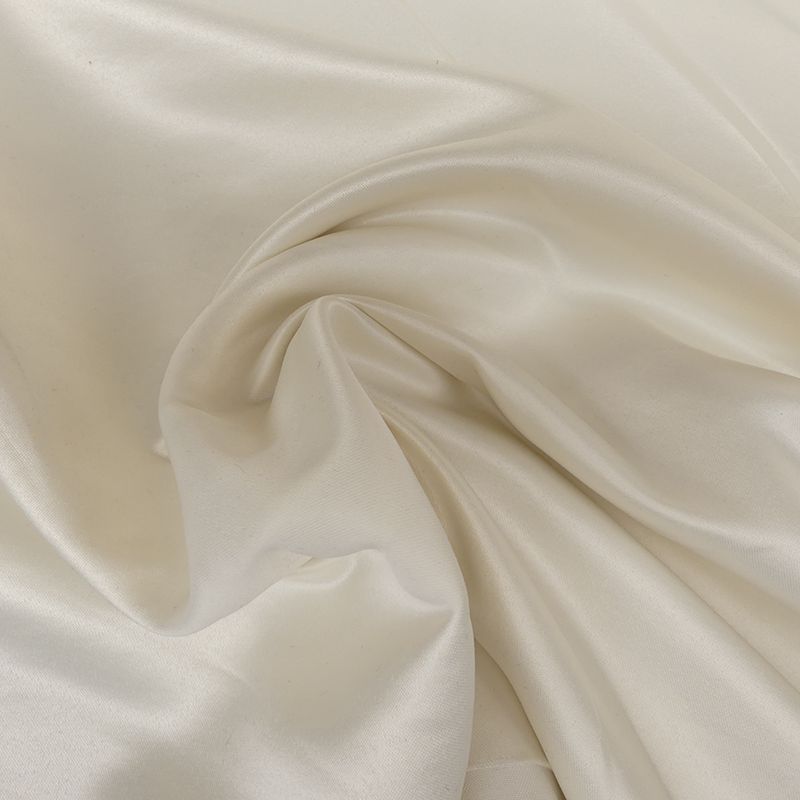 Tissu Satin Mariee Gloss Ecru