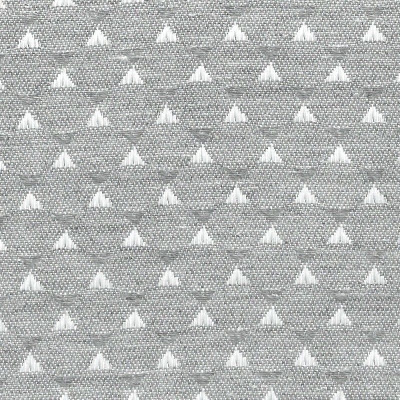 Tissu Juno triangle Gris Ecogreen