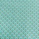 Tissu Eventails Dorés Cretonne Turquoise