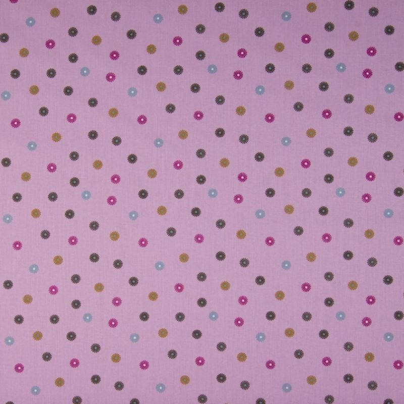 Tissu Coton Imprimé Pois Rose 