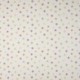 Tissu Coton Imprimé Pois Ecru 