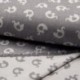 Tissu Jacquard Double Face Elephant Gris Fonce