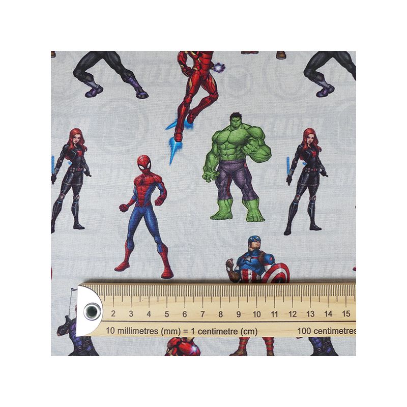 Tissu Coton Imprimé Marvel 100% Naturel - 20m X 150cm - Idéal Couture, Déco, Vêtements