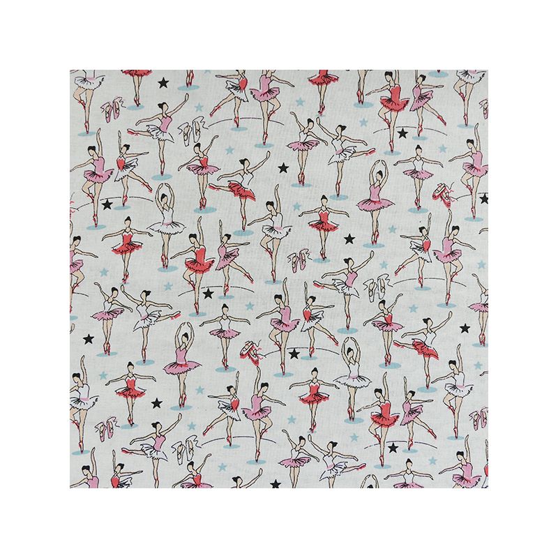 Tissu Ballerine Cretonne Ivoire 