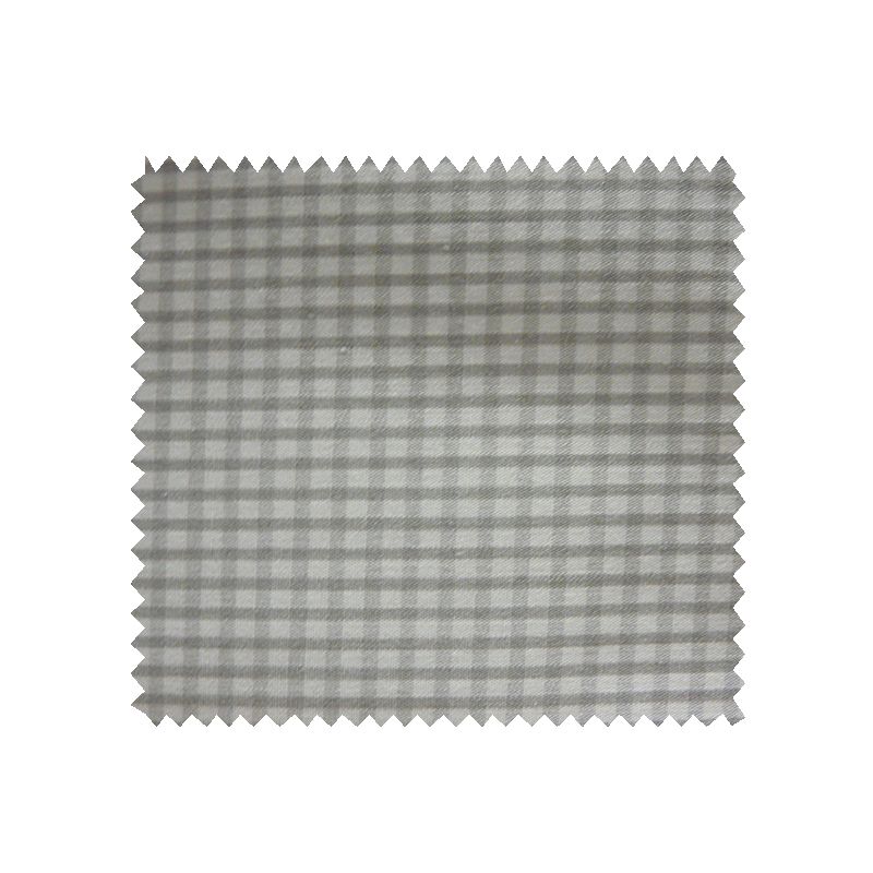 Tissu Petit Vichy Gris Blanc