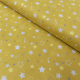 Tissu Celeste Imprimé Moutarde 