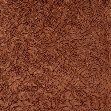 Tissu Fausse Fourrure Brique 