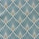 Tissu Fluor Jacquard Ecaille Bleu