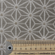 Tissu Fluor Jacquard Etoile Gris Clair 