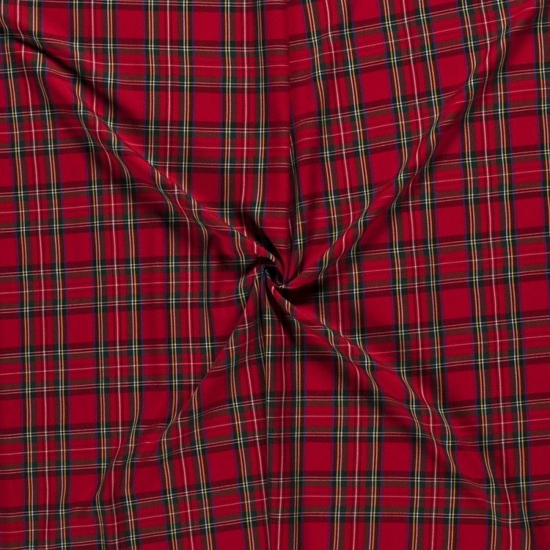 Tissu Ecossais Rouge 