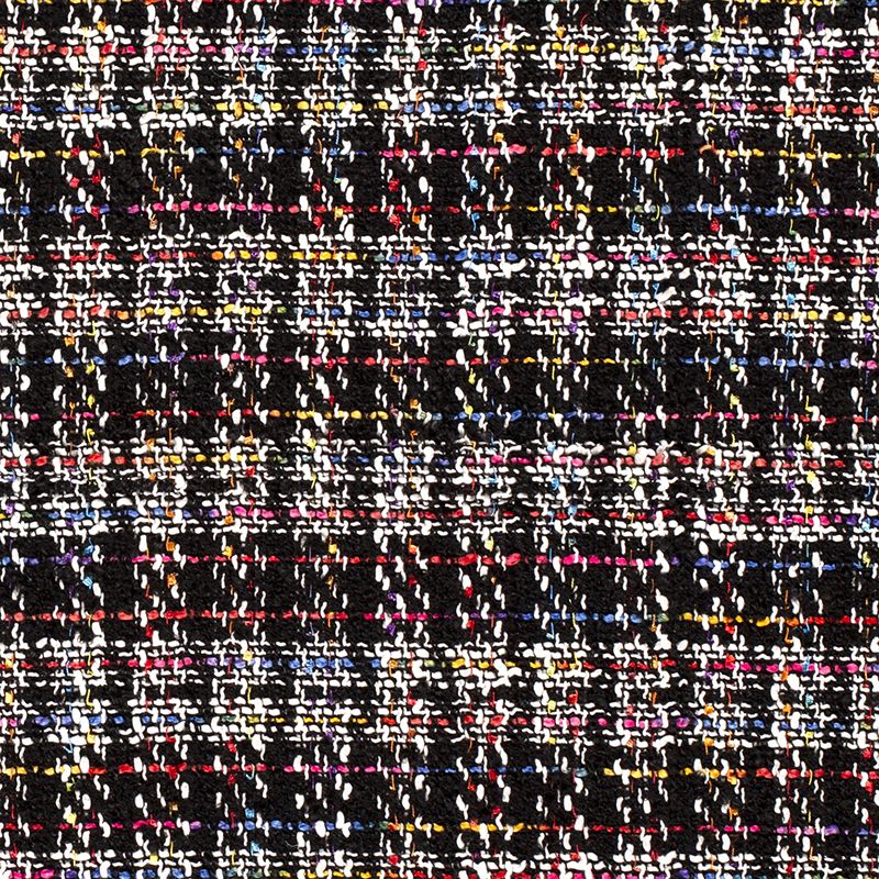 Tissu Lainage à carreaux noir et vert vendu au coupon