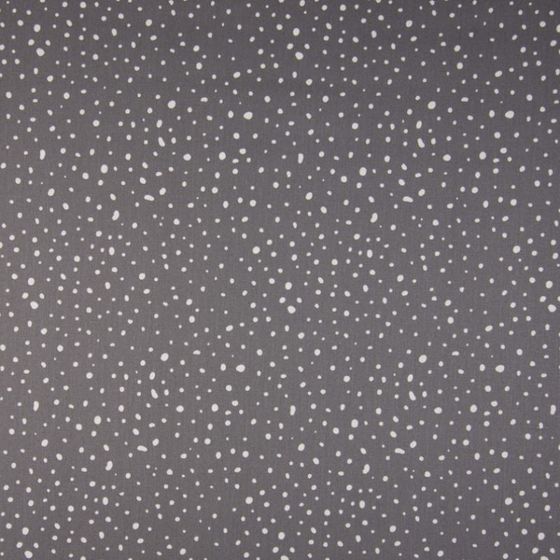 Tissu Coton Imprimé Bio Pois Gris