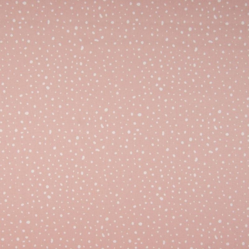 Tissu Coton Imprimé Bio Pois Rose 