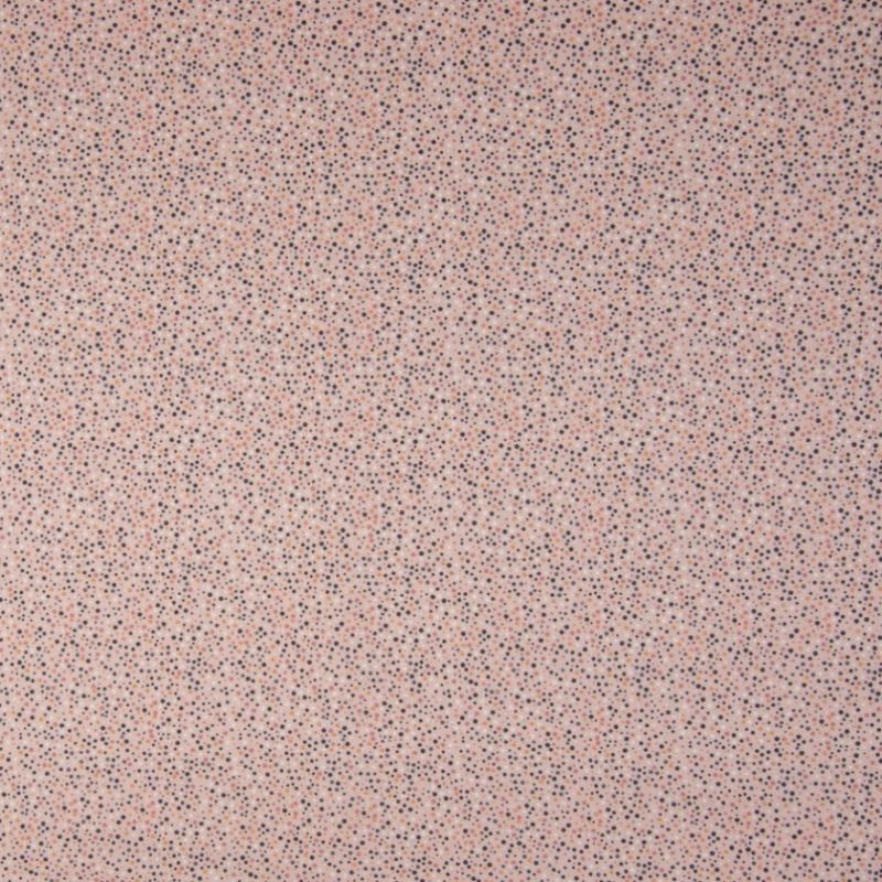 Tissu Coton Imprimé Pois Rose 