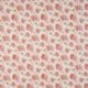 Tissu Coton Imprimé Fleur Ecru rouge 