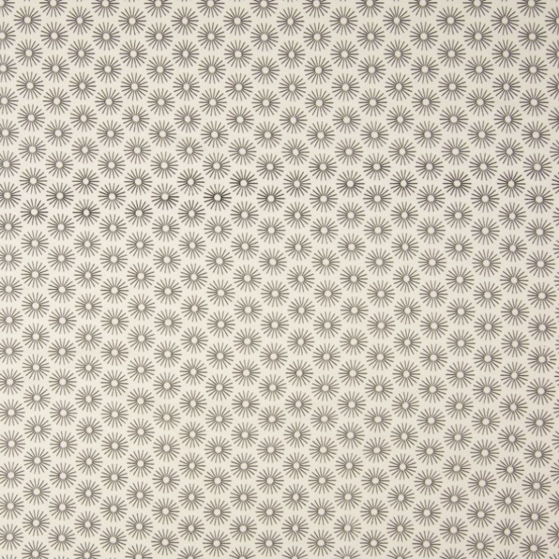 Tissu Coton Imprimé Parapluie Ecru noir 