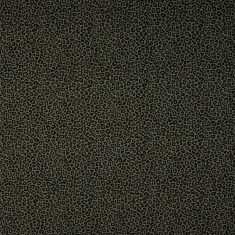 Tissu Coton Jersey Leopard Kaki 