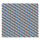 Tissu Imprimé Plume Azur