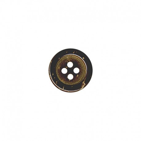 Bouton bois rond 4 trous
