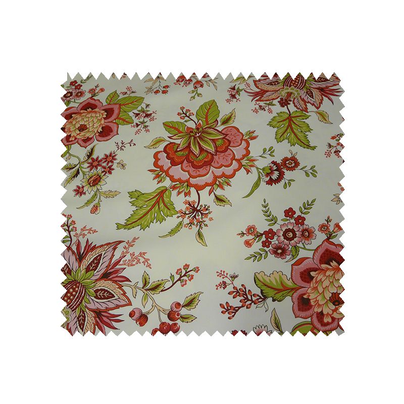 Tissu Comptoir Des Indes Percale Ivoire Rose