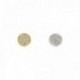 Bouton bijou rond strass