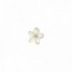 Bouton bijou fleur avec perles