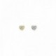 Bouton coeur brillant