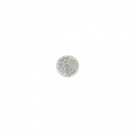 Bouton bijou rond strass