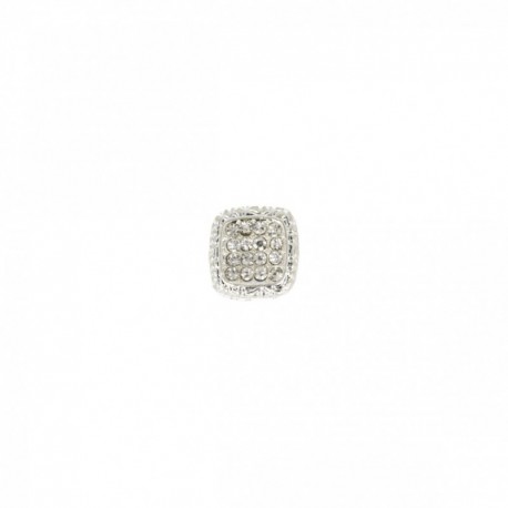 Bouton bijou carré strass