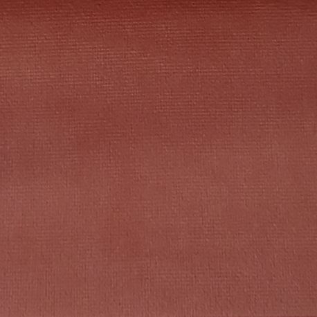 Tissu Tornado Velours Uni Terracotta 