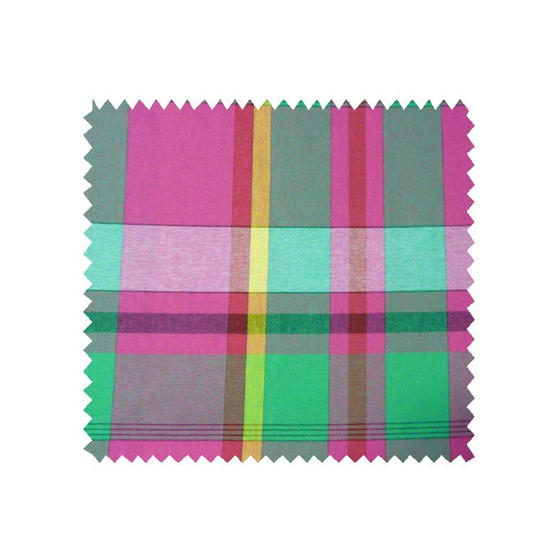 Tissu Madras Vert