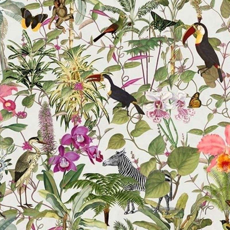 Tissu Sumatra 1 Digital Vert 