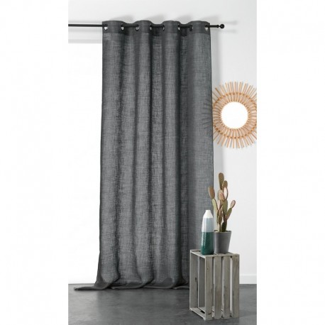 Tissu Lucia Lin Anthracite 