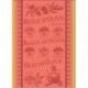 Torchon Jacquard Huile D'olive Corail 