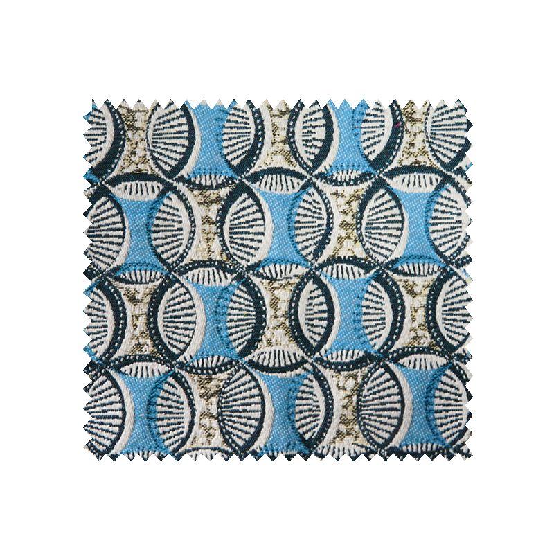 Tissu Jacquard Dory All Over Turquoise