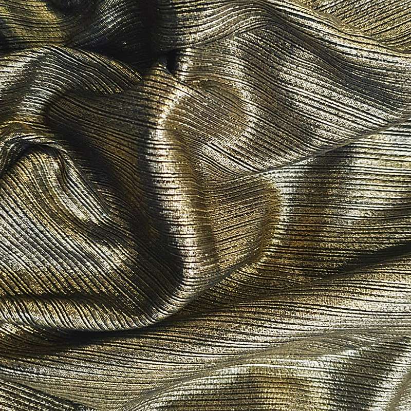 Tissu Jersey Foil Or 