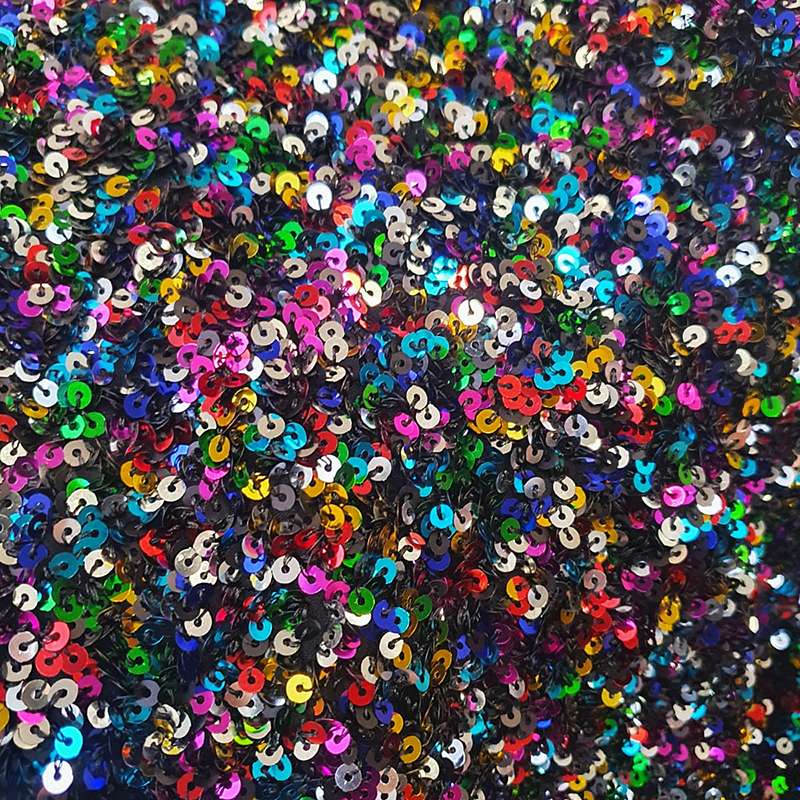 Tissu Sequin Cocktail Rainbow Multico 