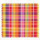 Tissu Madras Rose