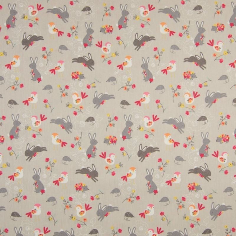 Tissu Coton Imprimé Animal Sable 