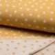 Tissu Jacquard Double Face Pois Ocre 